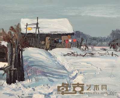 王冠英 北方雪景 37×45cm